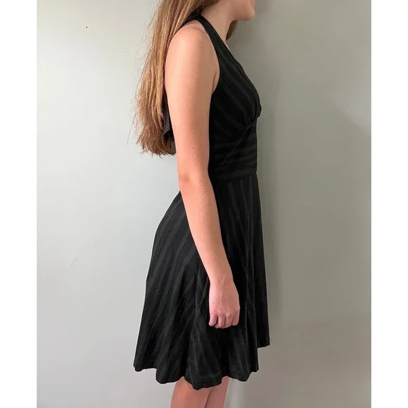 Womens Halter Style Zebra Striped Fall Sundress Dress | Rogan for Target | sz 7 - Picture 7 of 8